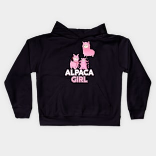 Alpaca Girl Kids Hoodie